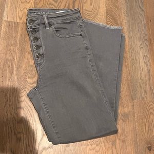 American Eagle hi rise crop flare